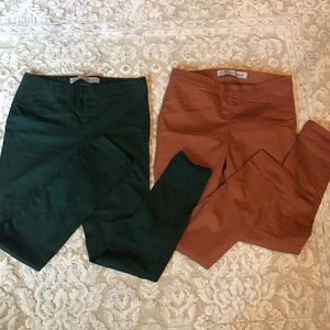 Pull up skinny jeans.